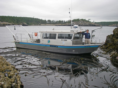 Shannon Point research vessel on the water