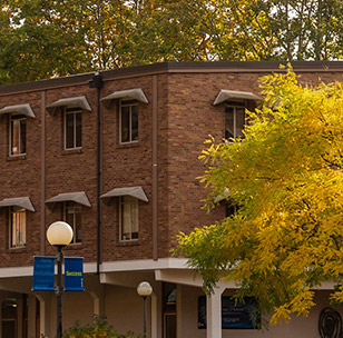 Humanities Building in fall