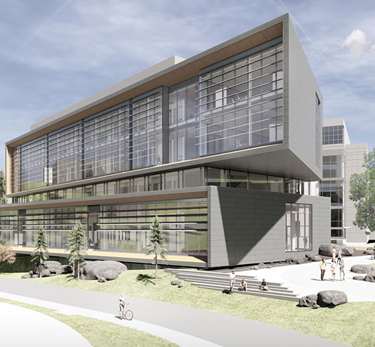 architect's rendering of the Interdisciplinary Science Building